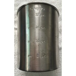 Waring Pro Juice Extractor JEX328 Replacement Stainless Steel Measuring Cup 32oz